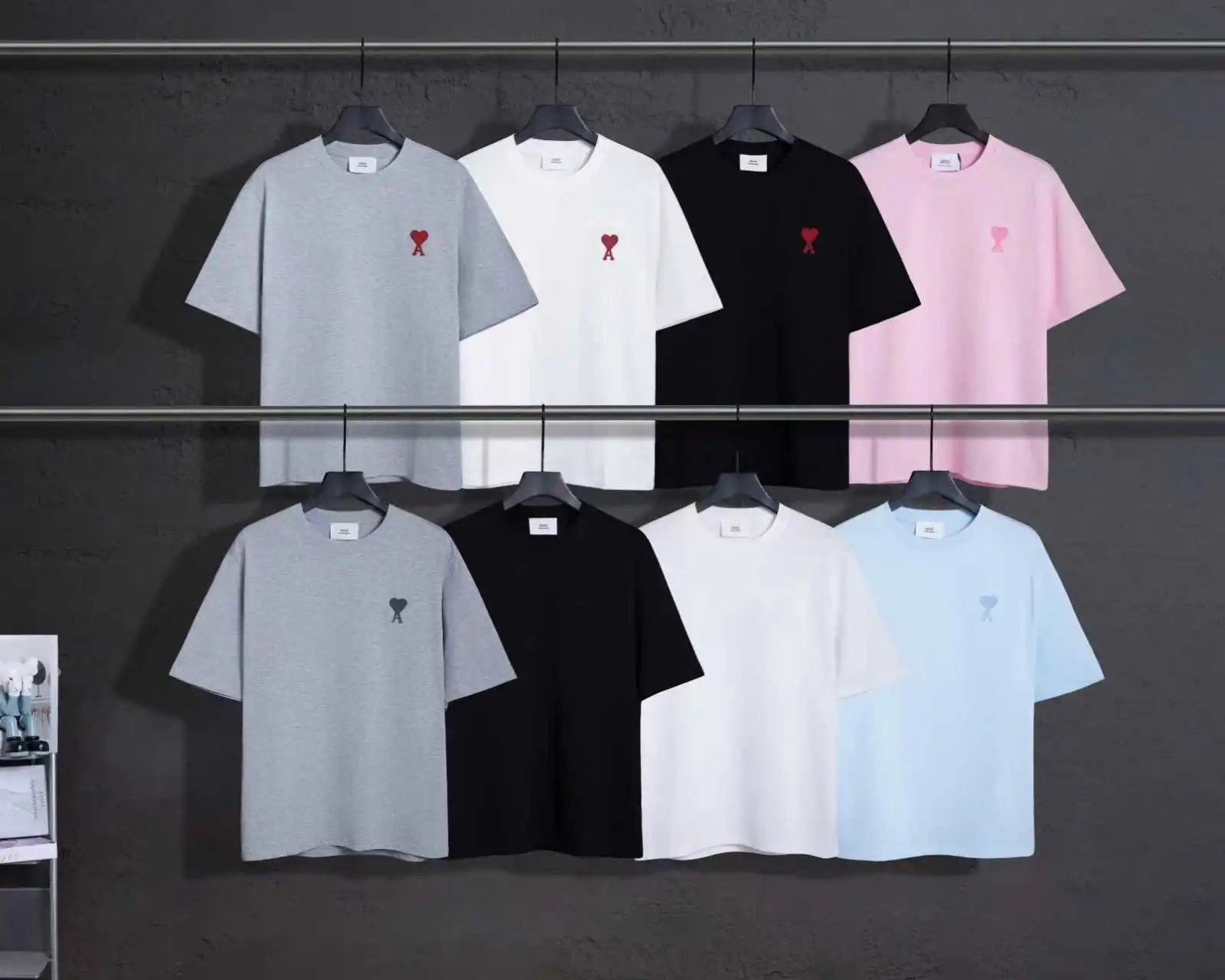 【DX36-1】时尚简约百搭爱心短袖