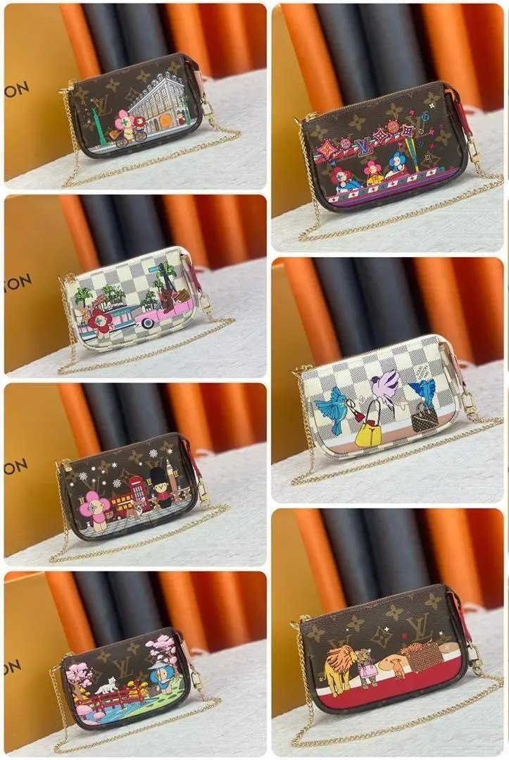 【DX4-3】新款时尚图案印花斜挎包腰包