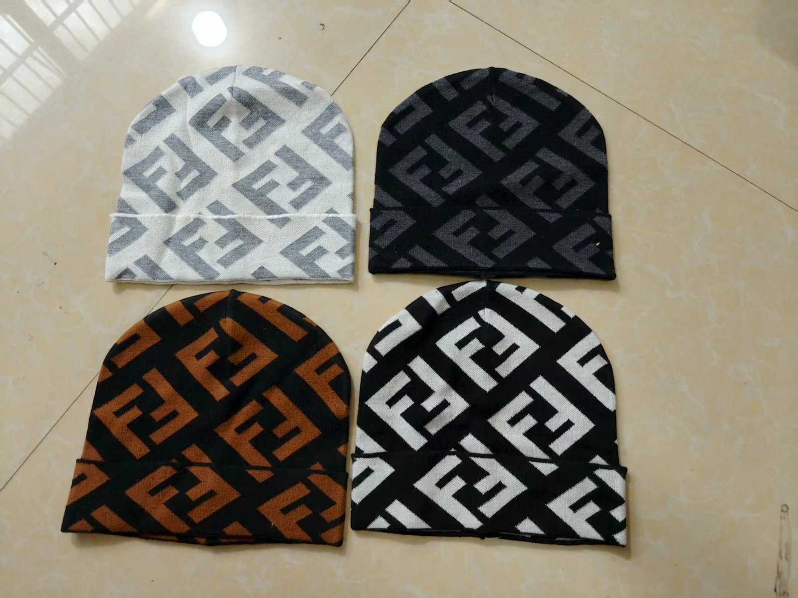 【DX48-7】针织羊毛帽子秋冬厚款套头帽保暖卷边包头成人帽